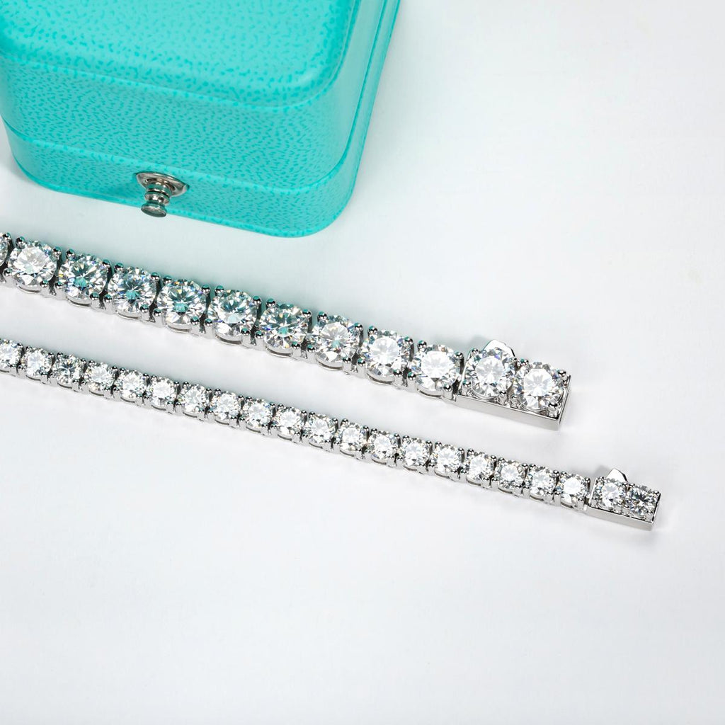 [COD] AnuJewelry PD2 6.5mm 66cttw D Color Moissanite Tennis Chain Necklace 100% Legit Italy 925 Sterling Silver Plated Neckalces Jewelry [COD] AnuJewelryclub [COD] AnuJewelry Jewelry EMAN
