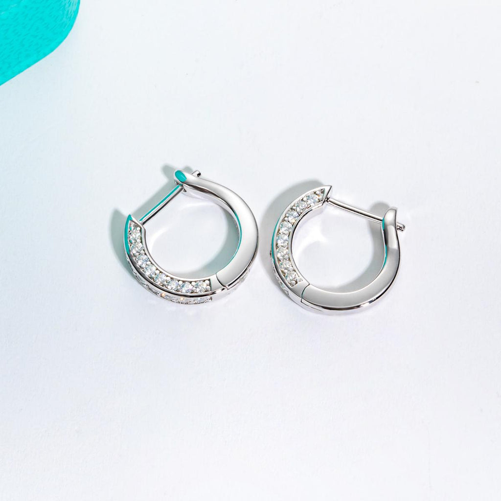 [COD] AnuJewelry E65 Moissanite Round Cut 4mm 3ct D Color 4 Prong 100% Legit Italy 925 Sterling Silver Stud Earring for Woman Eman Jewelry