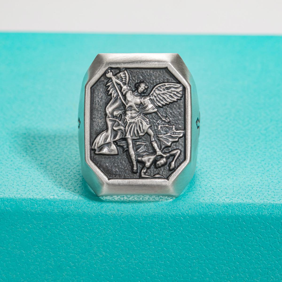 [COD] AnuJewelry R29 St. Michael Ring S999 Amulet Ring for Men