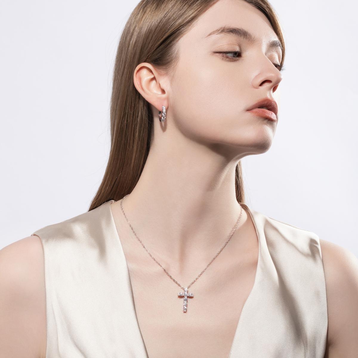 [COD] AnuJewelry P31 Moissanite Round Cut Moissanite 4mm 2.1ct D Color 100% Legit Italy 925 Sterling Silver Pendant Necklaces Bubble Necklace for Woman Eman Jewelry