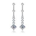 [COD] AnuJewelry E62 Moissanite Round Cut 1ct D Color 4 Prong 100% Legit Italy 925 Sterling Silver Drop Earring for Woman Eman Jewelry