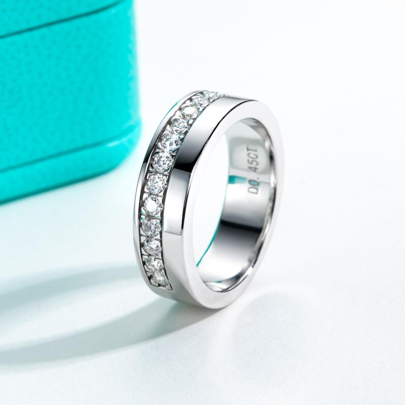 [COD] AnuJewelry R146 D Color Moissanite Wedding Band Rings For Men S100% Legit Italy 925 Sterling Silver Band Ring Men&Woman Eman Jewelry Rings Jewelry Woman Eman Jewelry