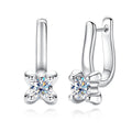 [COD] AnuJewelry E66 Moissanite Round Cut 5mm 0.5ct D Color 4 Prong 100% Legit Italy 925 Sterling Silver Hoop Earring for Woman Eman Jewelry