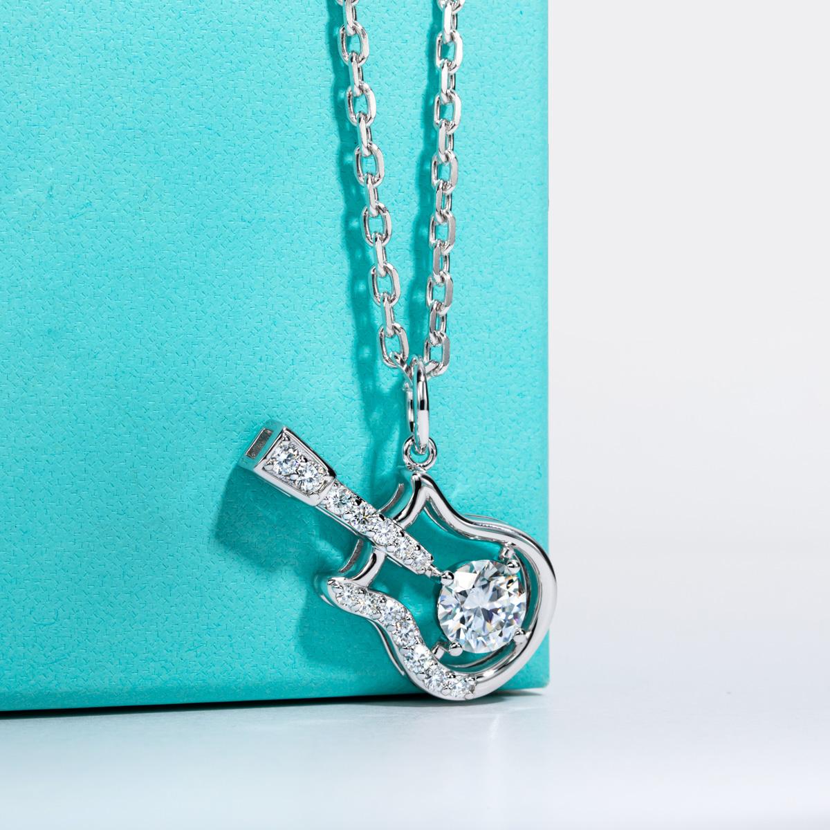 [COD] AnuJewelry P40 Moissanite Round Cut Moissanite 9mm 3ct D Color 45cm Chain 100% Legit Italy 925 Sterling Silver Pendant Necklaces Bubble Necklace for Woman Eman Jewelry