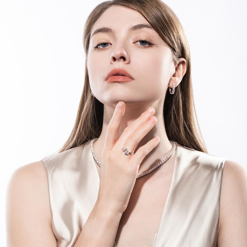 [COD] AnuJewelry R46 Moissanite 3 Prong 100% Legit Italy 925 Sterling Silver Heart Cut D Color 2CT Engagement Solitaire Ring For Woman Eman Jewelry