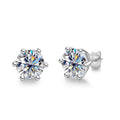 [COD] AnuJewelry E23 Moissanite Round Cut 0.5/1/2ct D Color 6 Prong 100% Legit Italy 925 Sterling Silver Stud Earring for Woman Eman Jewelry