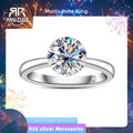[COD] AnuJewelry R125 Moissanite Engagement Rings 2/3CT D Color VVS1 925 Sterling Silver Moissanite Invisible Setting Wedding Promise Ring