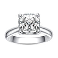 [COD] AnuJewelry R28 Moissanite Four Prong 100% Legit Italy 925 Sterling Silver Square Cut D Color 3.5CT Engagement Solitaire Ring For Woman Eman Jewelry