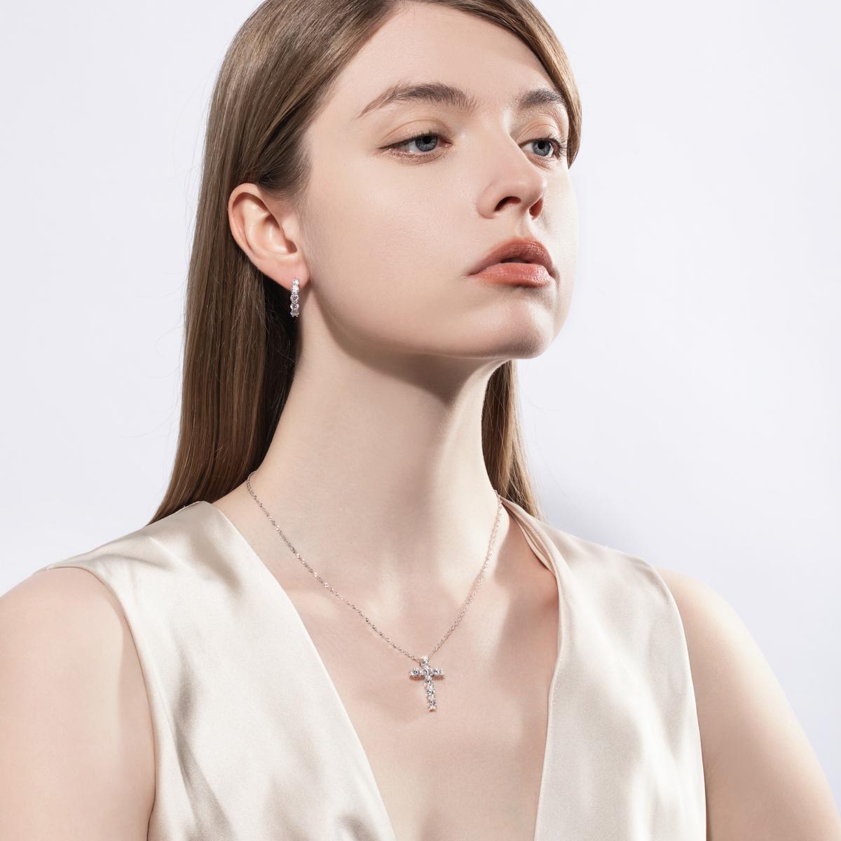 [COD] AnuJewelry P31 Moissanite Round Cut Moissanite 4mm 2.1ct D Color 100% Legit Italy 925 Sterling Silver Pendant Necklaces Bubble Necklace for Woman Eman Jewelry