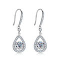 [COD] AnuJewelry E41 Moissanite Round Cut 1ct D Color 4 Prong 100% Legit Italy 925 Sterling Silver Drop Earring for Woman Eman Jewelry