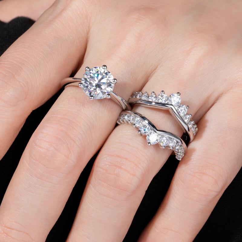 [COD] AnuJewelry R12 S925 Moissanite 9.0mm Cluster Ring 3CT Fashion Accessories EMAN Giving Gifts