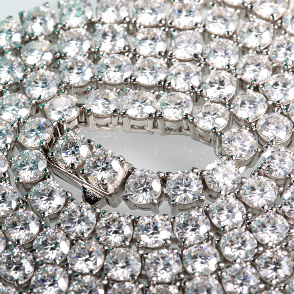 [COD] AnuJewelry PD1 4mm D Color Moissanite  Tennis Necklace Plated 100% Legit Italy 925 Sterling Silver Necklace Customs Jewelry Woman Eman Jewelry [COD] AnuJewelryclub [COD] AnuJewelry Jewelry EMAN