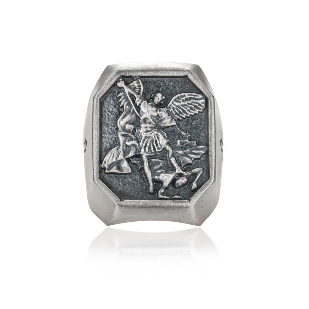 [COD] AnuJewelry R29 St. Michael Ring S999 Amulet Ring for Men