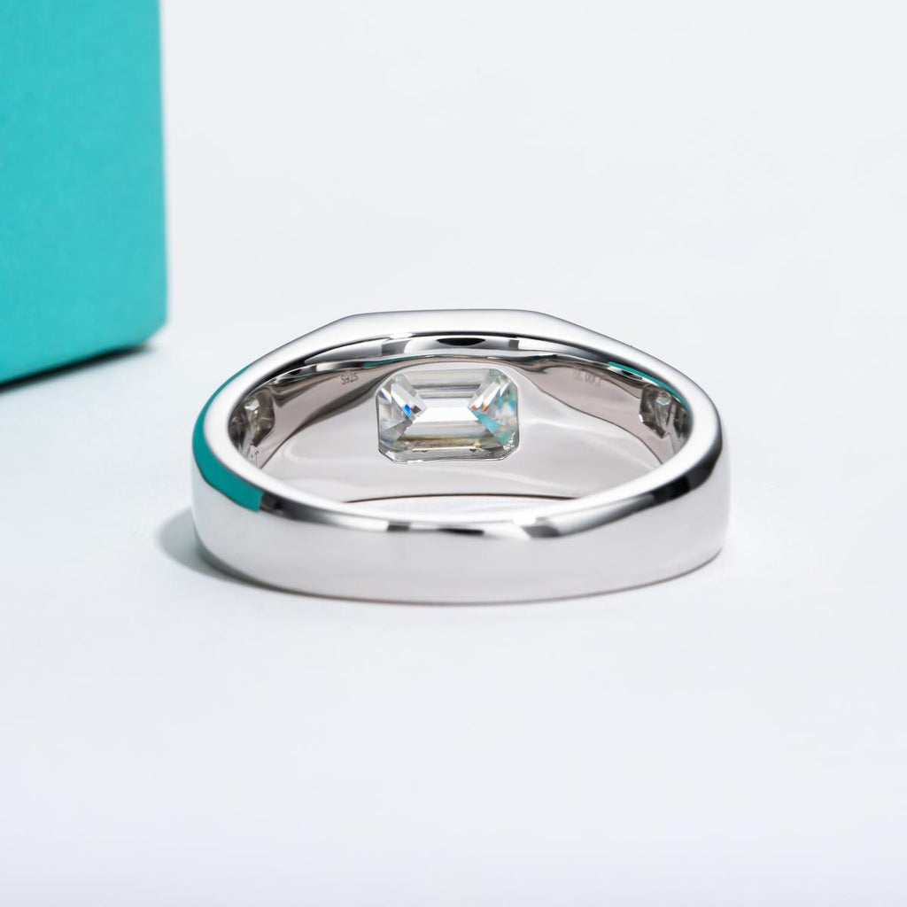 [COD] AnuJewelry R53 Moissanite Bezel setting 100% Legit Italy 925 Sterling Silver Round Cut D Color 2CT Engagement Solitaire Ring For Woman Eman Jewelry