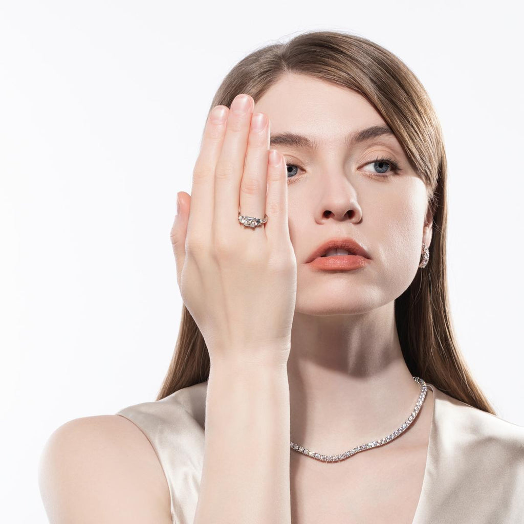 [COD] AnuJewelry R05 Moissanite Four Prong 100% Legit Italy 925 Sterling Silver Square Cut 3 Stone D Color 1.5CT Engagement Solitaire Ring For Woman Eman Jewelry