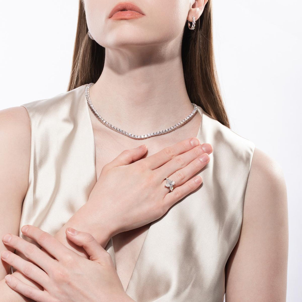 [COD] AnuJewelry R68 Moissanite Six Prong 100% Legit Italy 925 Sterling Silver Marquise Cut D Color 4CT Engagement Solitaire Ring For Woman Eman Jewelry