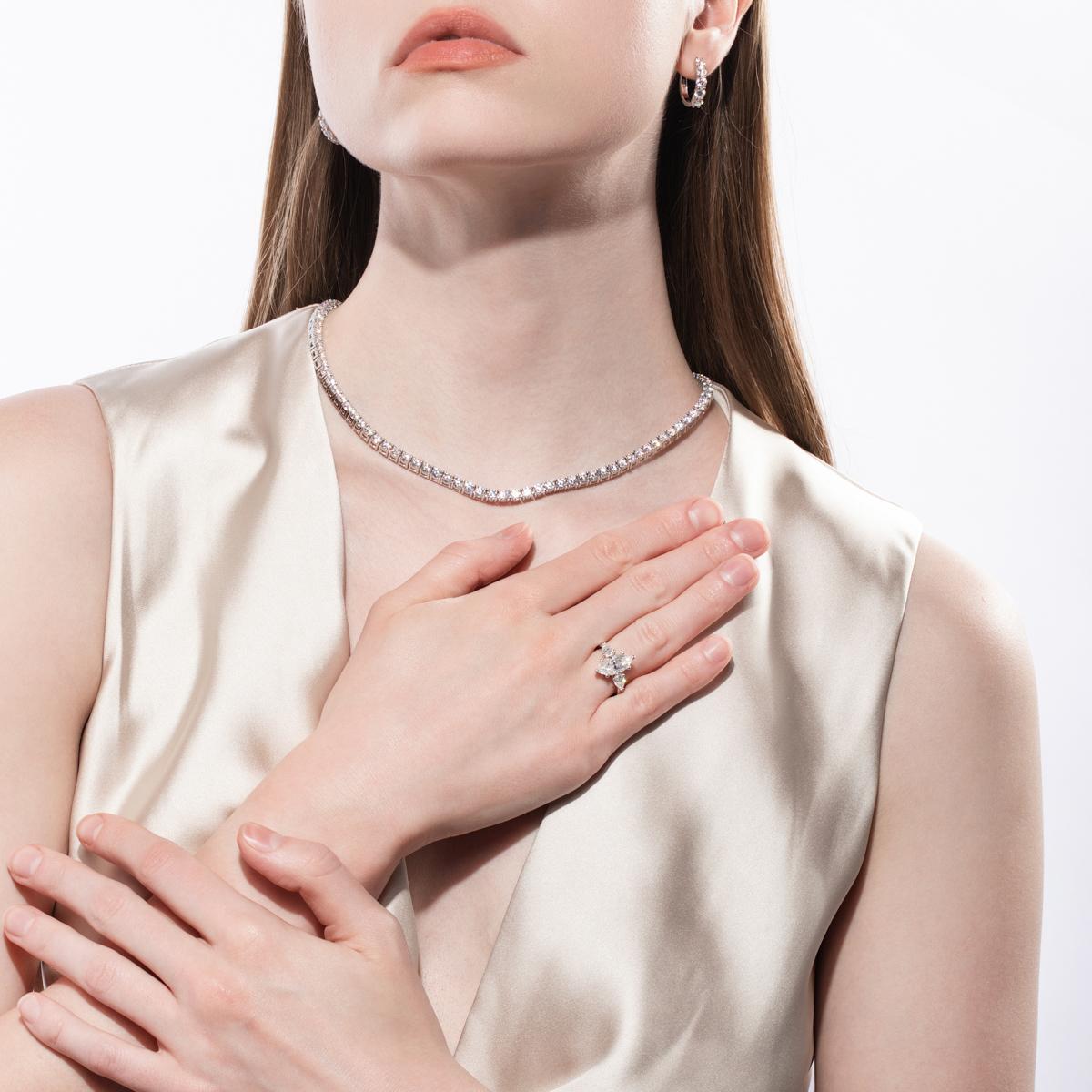 [COD] AnuJewelry R68 Moissanite Six Prong 100% Legit Italy 925 Sterling Silver Marquise Cut D Color 4CT Engagement Solitaire Ring For Woman Eman Jewelry