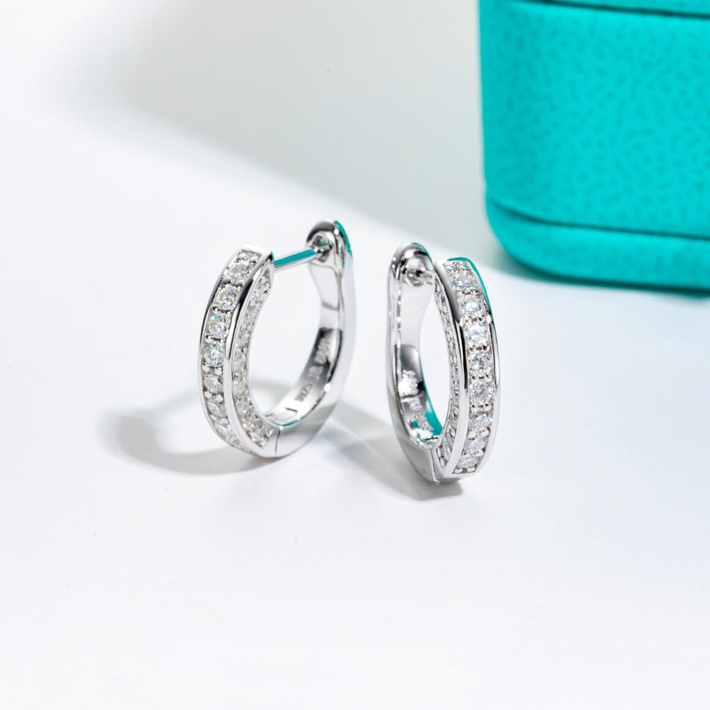 [COD] AnuJewelry E65 Moissanite Round Cut 4mm 3ct D Color 4 Prong 100% Legit Italy 925 Sterling Silver Stud Earring for Woman Eman Jewelry