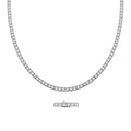 [COD] AnuJewelry PD1 4mm D Color Moissanite  Tennis Necklace Plated 100% Legit Italy 925 Sterling Silver Necklace Customs Jewelry Woman Eman Jewelry [COD] AnuJewelryclub [COD] AnuJewelry Jewelry EMAN