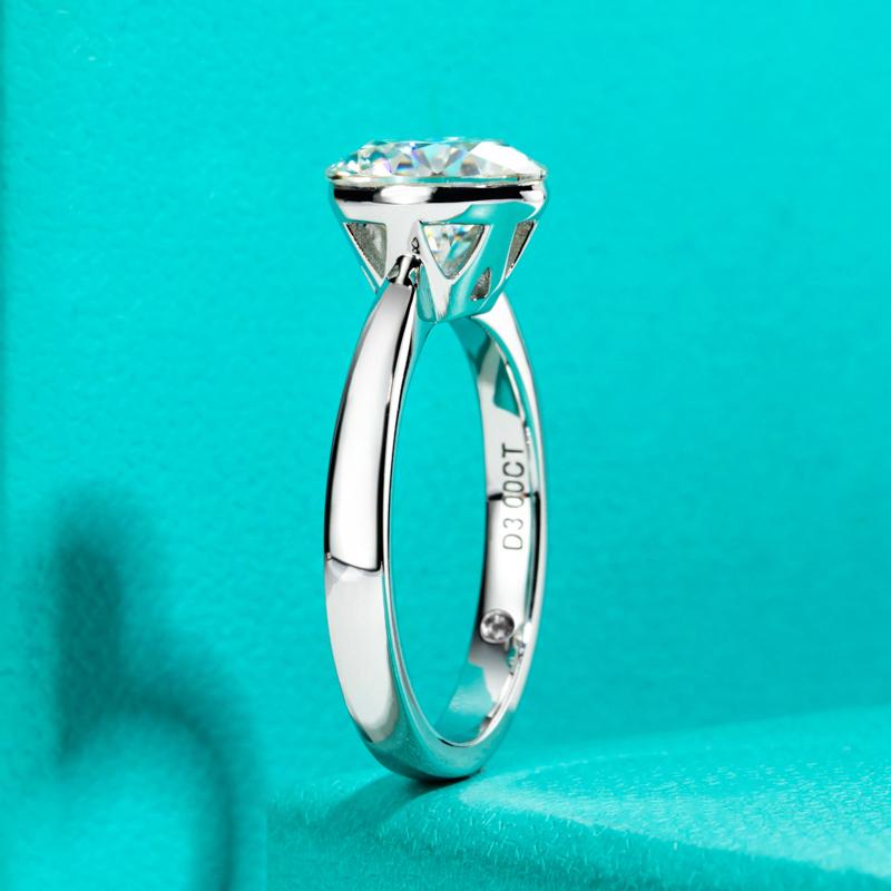 [COD] AnuJewelry R125 Moissanite Engagement Rings 2/3CT D Color VVS1 925 Sterling Silver Moissanite Invisible Setting Wedding Promise Ring