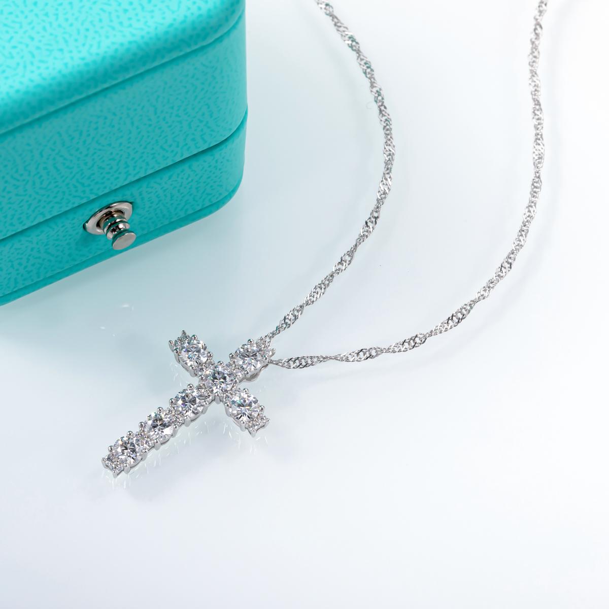 [COD] AnuJewelry P31 Moissanite Round Cut Moissanite 4mm 2.1ct D Color 100% Legit Italy 925 Sterling Silver Pendant Necklaces Bubble Necklace for Woman Eman Jewelry