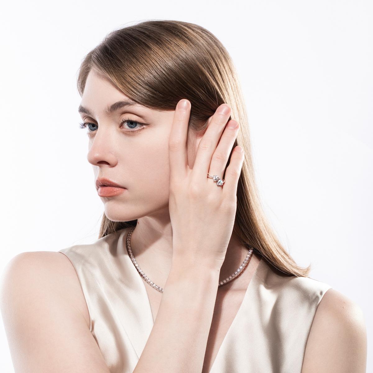 [COD] AnuJewelry R46 Moissanite 3 Prong 100% Legit Italy 925 Sterling Silver Heart Cut D Color 2CT Engagement Solitaire Ring For Woman Eman Jewelry